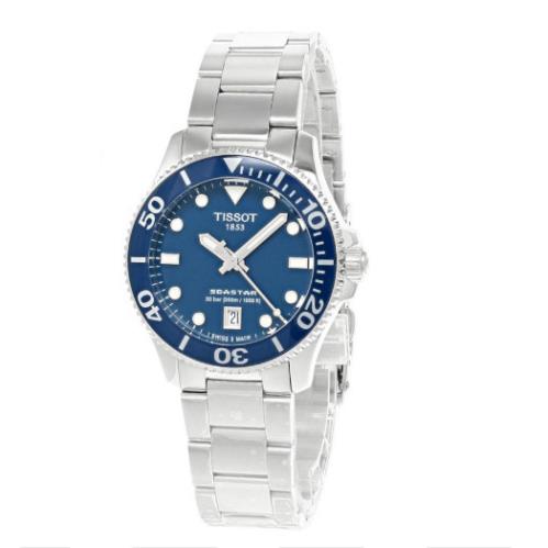 Tissot Seastar 1000 36MM Blue Dial Men`s Watch T1202101104100 - Dial: Blue, Band: Blue