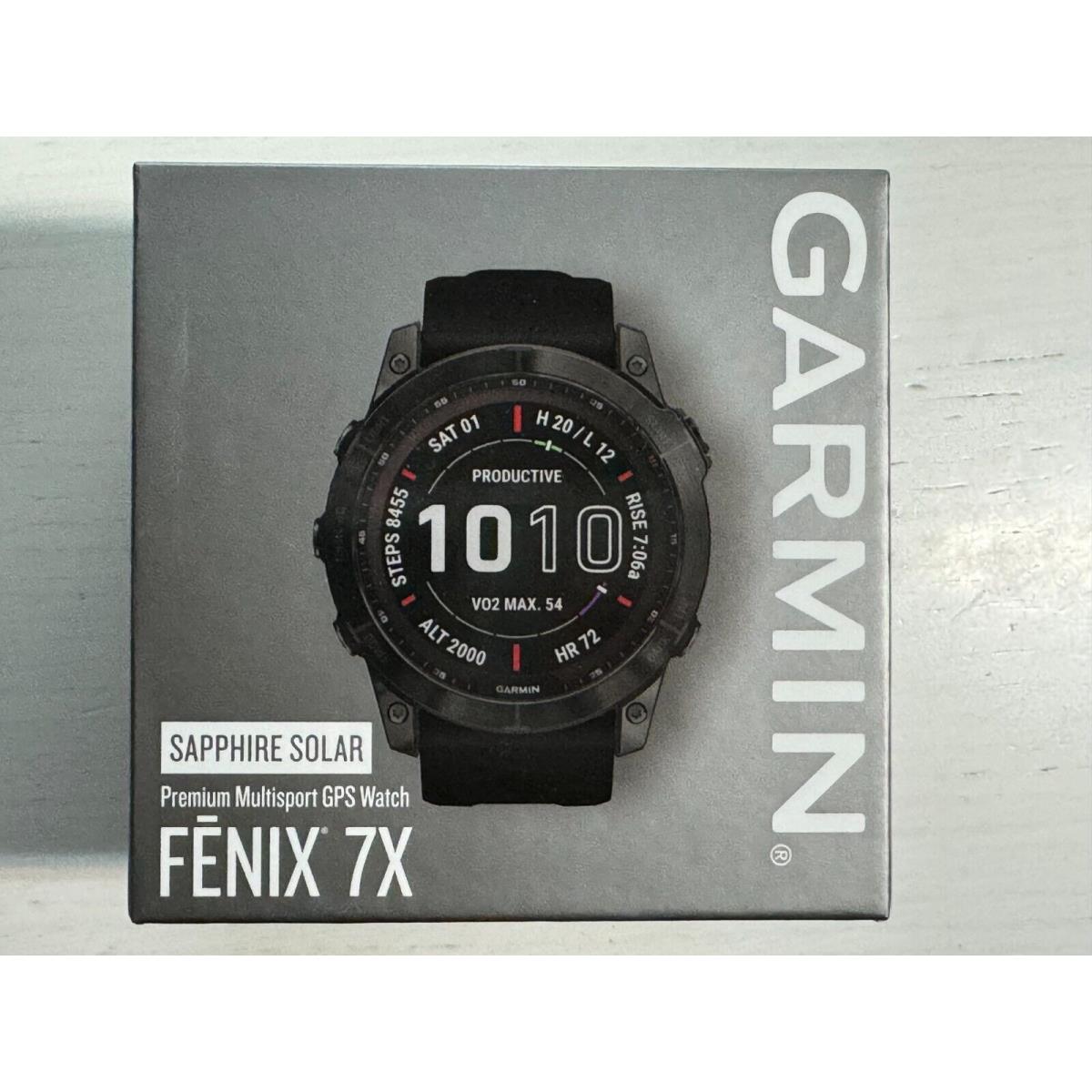 Garmin f Nix 7X Sapphire 51MM Solar Multisport Gps Smartwatch Black - Gray