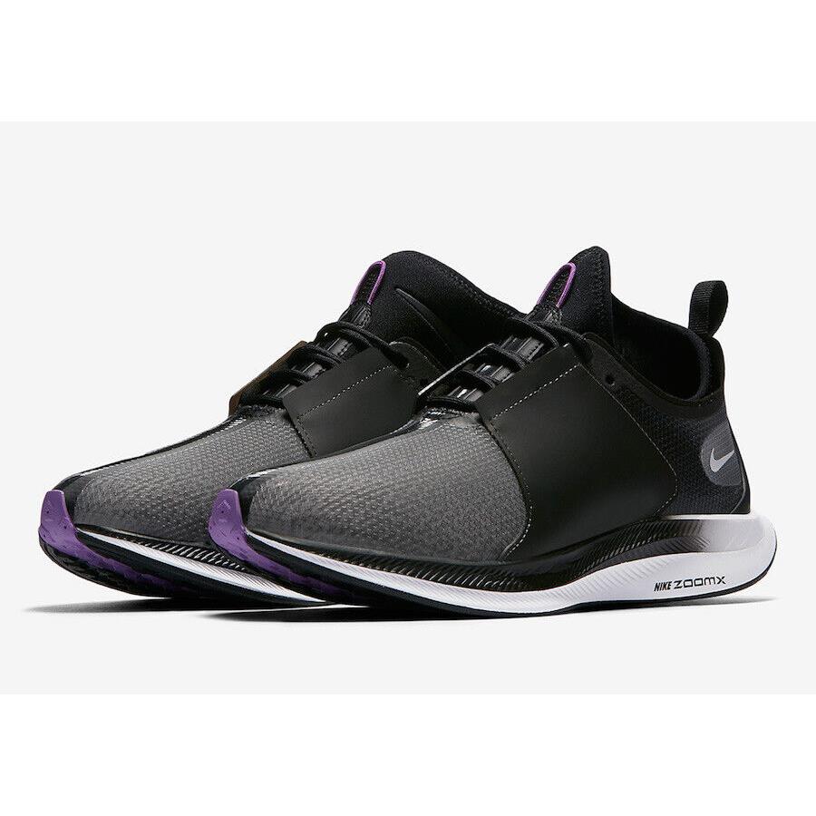 Nike Zoom Pegasus Turbo XX Women`s Size 9 Black/violet/white AR4347-001
