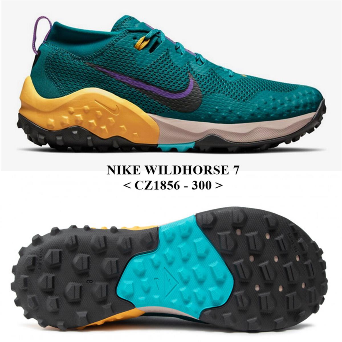 Nike Wildhorse 7 CZ1856 - 300 Men`s Trail Running Shoes with Box NO Lid - Green , MYSTIC TEAL/DK SMOKE GREY Manufacturer
