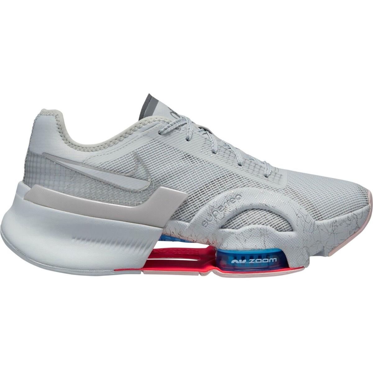 Nike Women`s Air Zoom Superrep 3 Cool Grey Training Shoes Sizes 6-11 - Gray