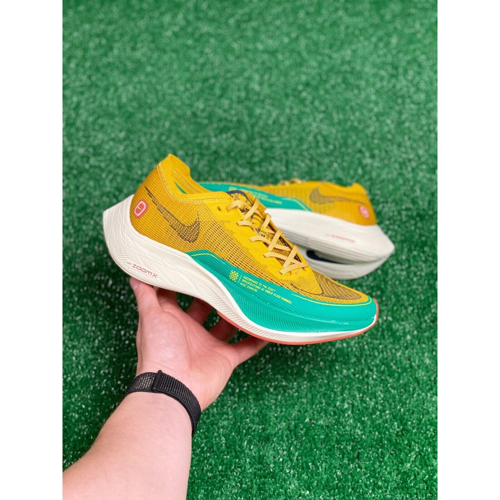 Nike Zoomx Vaporfly Next% 2 Mens Running Shoes Yellow DJ5182-700 Multi Sz - Yellow