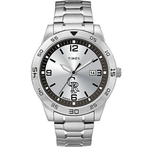 Timex Men`s Citation Rockies Silver Analog Watch Timepiece Active Sports