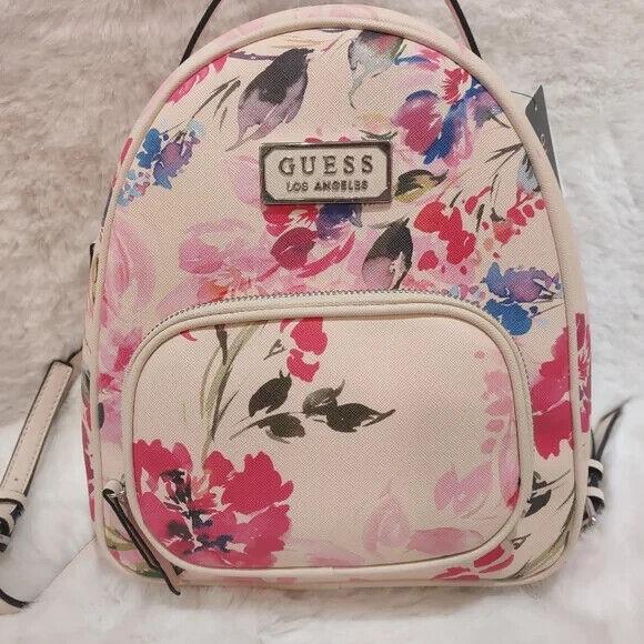 Guess Elkton Ladies Handbag Backpack Bag Pink Free US Ship