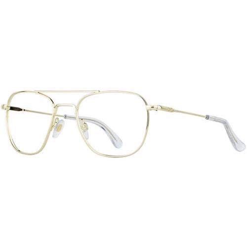 American Optical Pilot Men`s Eyeglass Frames Gold-Tone