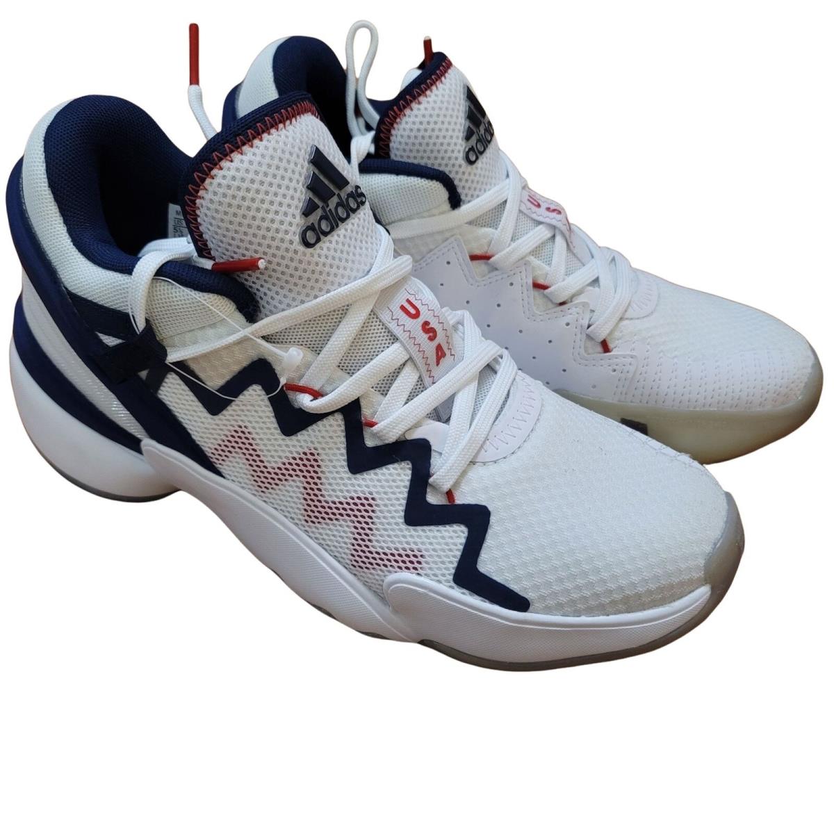 Adidas Bounce D.o.n. Mitchell Issue 2 White Usa Basketball Shoes 5.5 FY0872