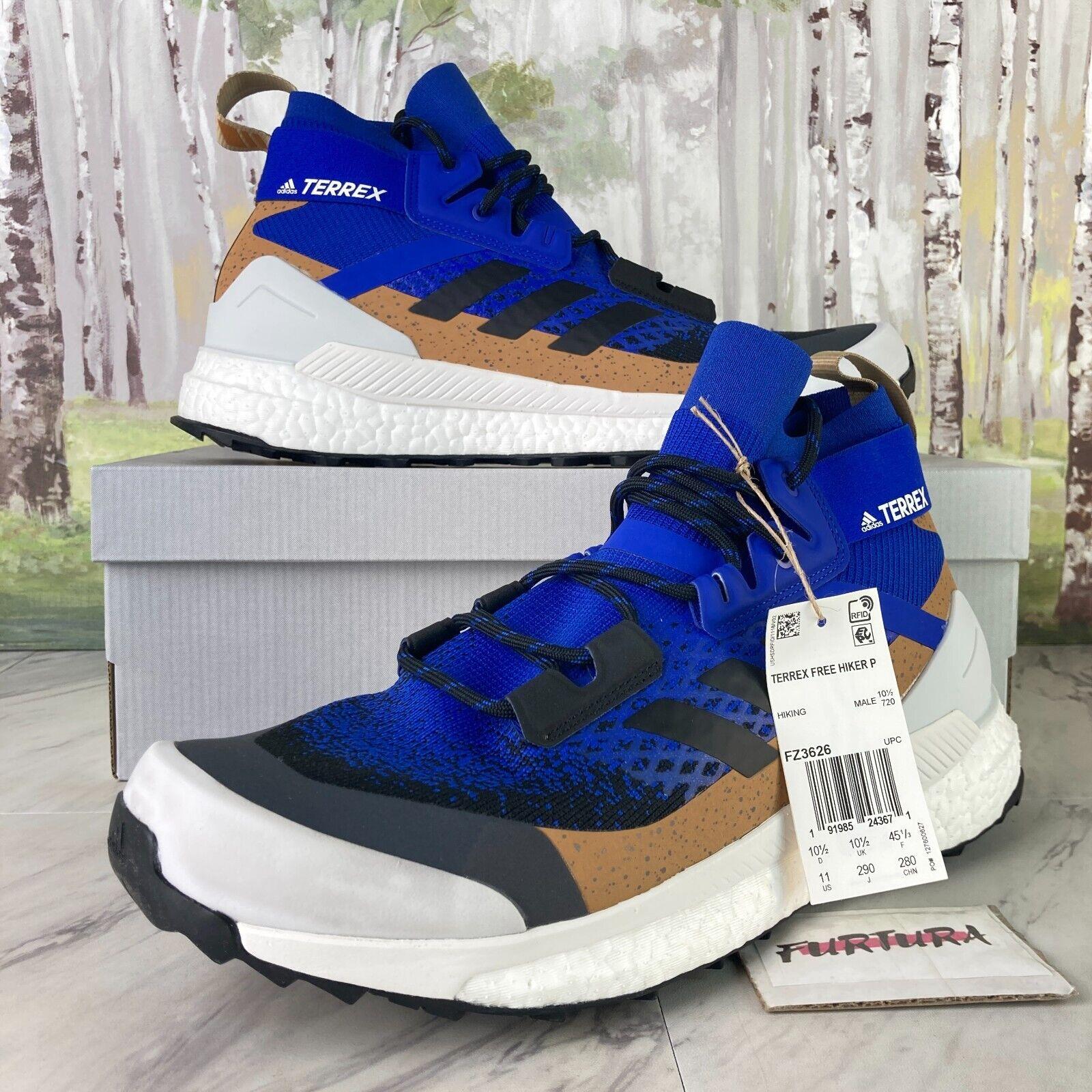 Adidas Terrex Free Hiker Primeblue Blue White Cork FZ3626 Men`s Size 11 Shoes