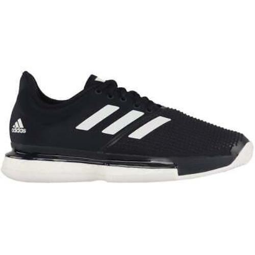 Adidas FU8115 Solecourt Mens Tennis Sneakers Shoes Casual - Black - Size 6.5