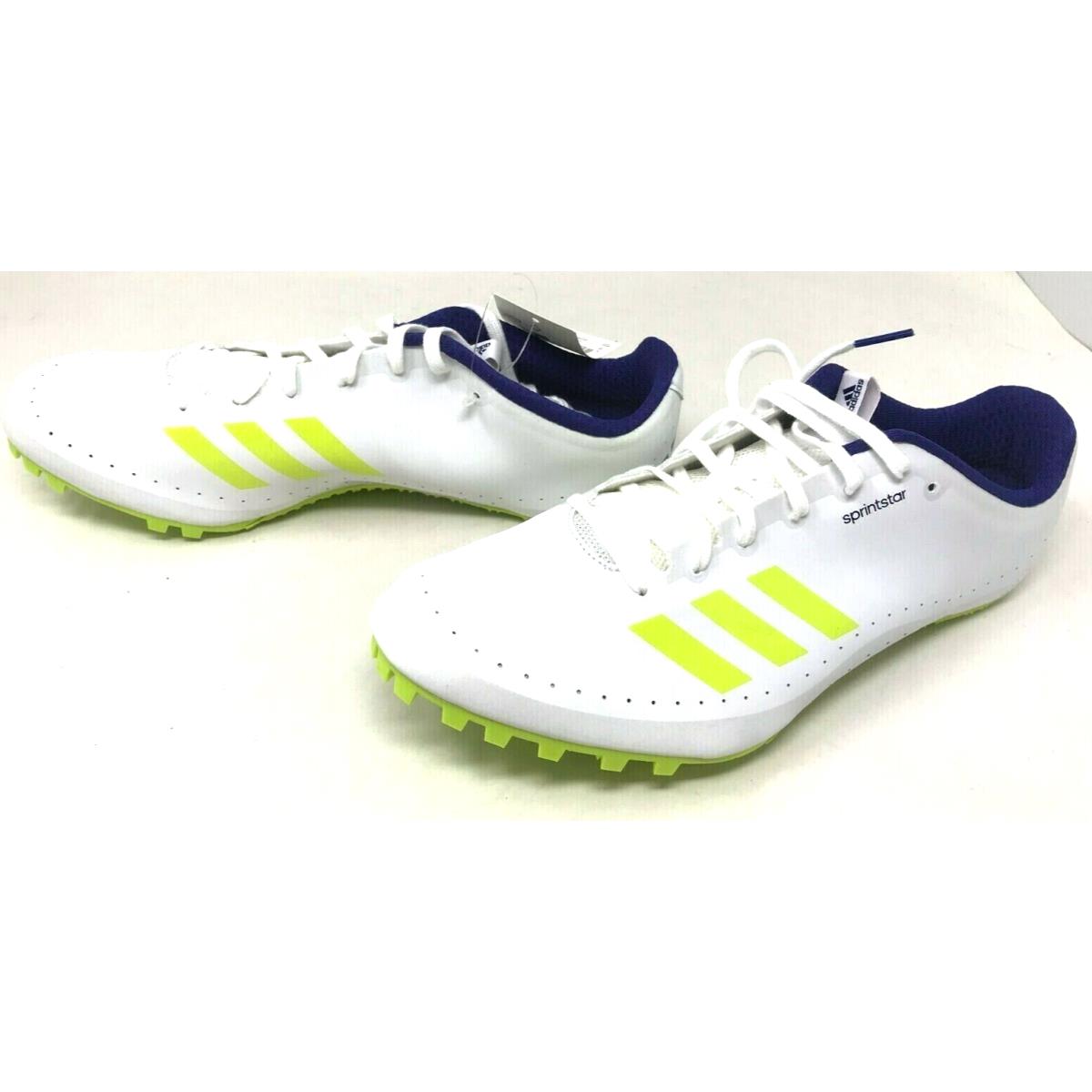 Adidas Men`s Sprintstar White Track and Field Shoes SCP9081 Size:11 45AB