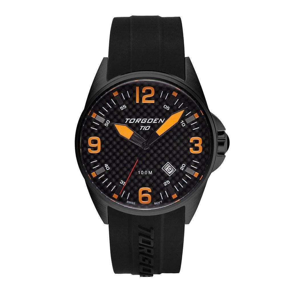 Torgoen Men s T10 Blackbird Carbon Chronograph Pilot Watch - TN/1019