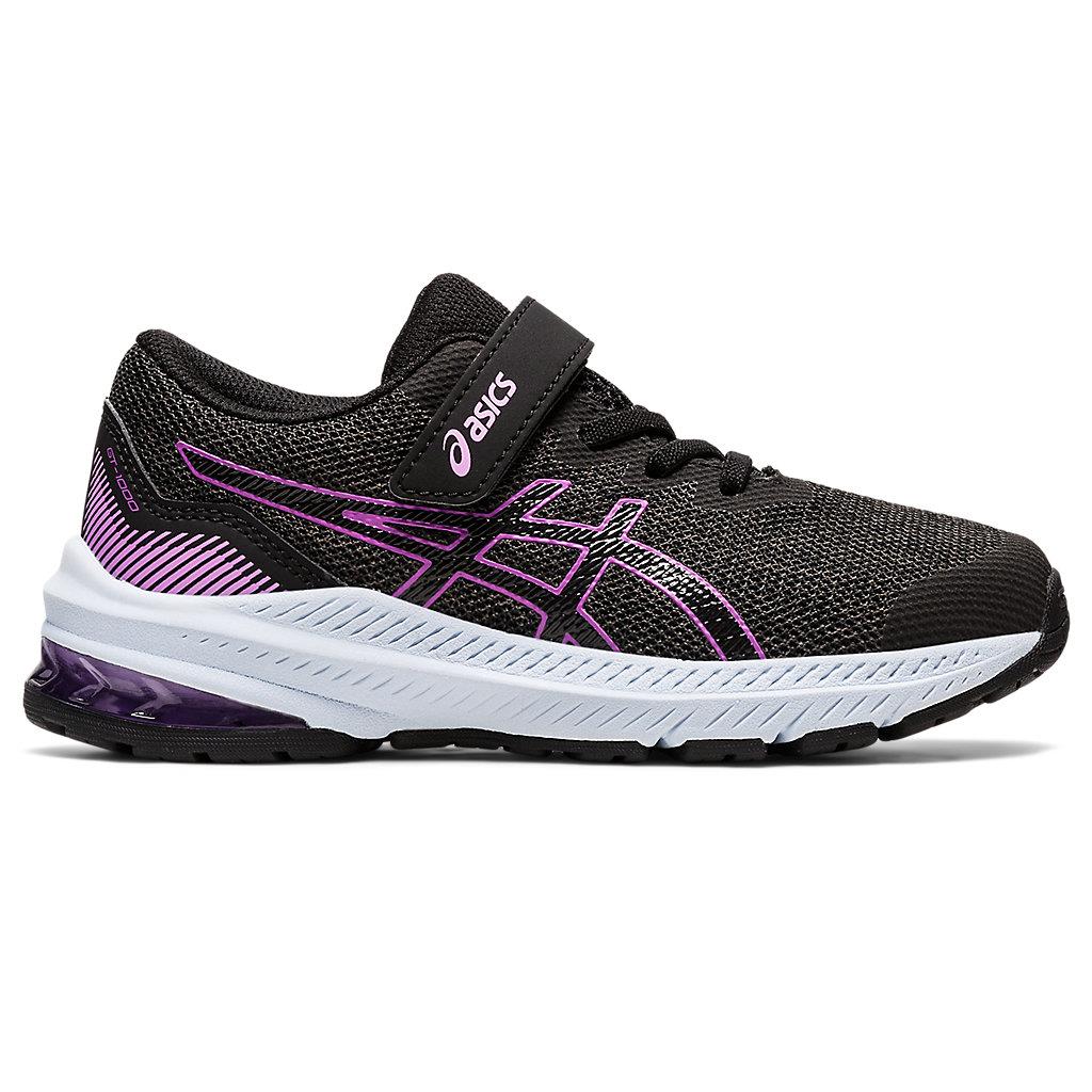 Asics Kid`s GT-1000 11 PS Running Shoes 1014A238 GRAPHITE GREY/ORCHID