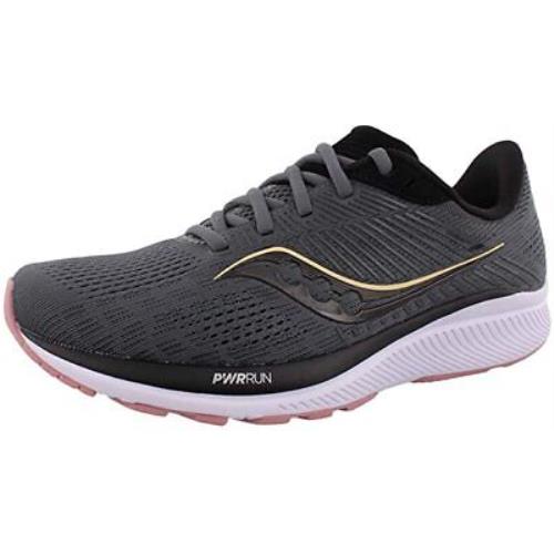 Saucony Women`s Guide 14 Running Shoes Charcoal/rose 12 B M US