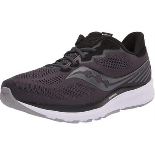 Saucony Women`s Ride 14 Running Shoes Charcoal/black 9 D W US