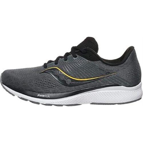 Saucony Men`s Guide 14 Running Shoes Charcoal/gold 12.5 2E W US