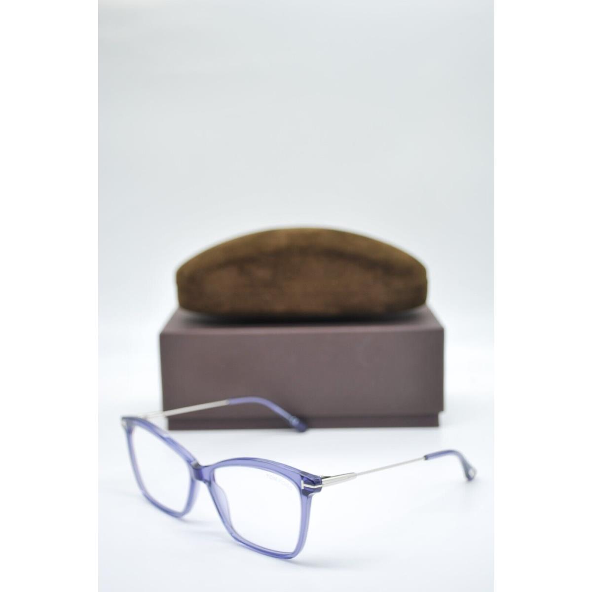 Tom Ford TF 5687-B 081 Purple Blue Block Eyeglasses Frames 56-14