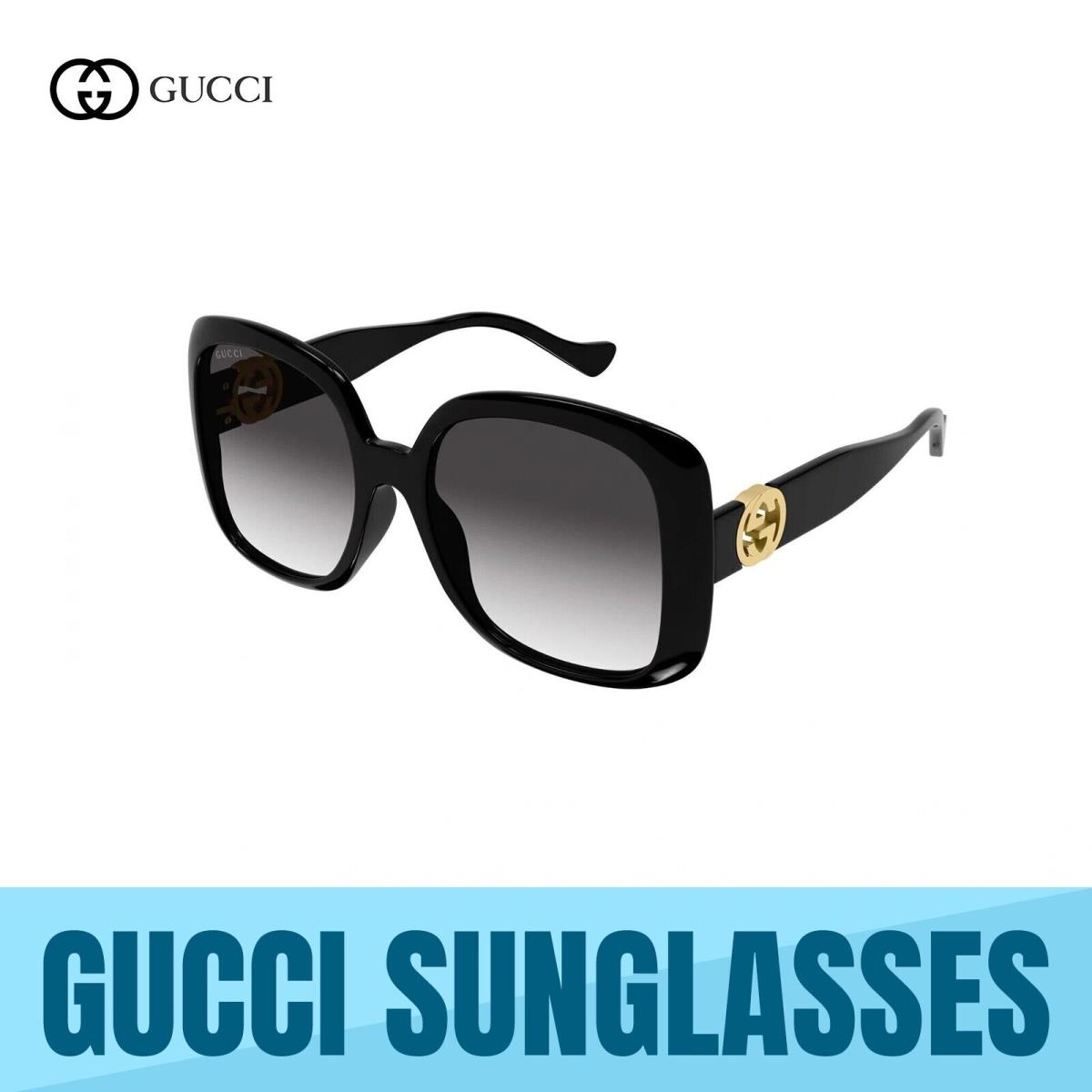 Gucci GG1029SA - 007 Black Frame -grey Black Lens Sunglasses 57MM