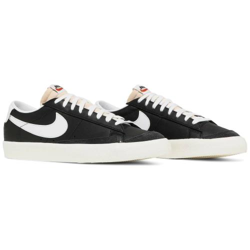 Nike Blazer Low `77 Vntg Mens Size 8.5 Sneakers Shoes DA6364 001 Black White - Black