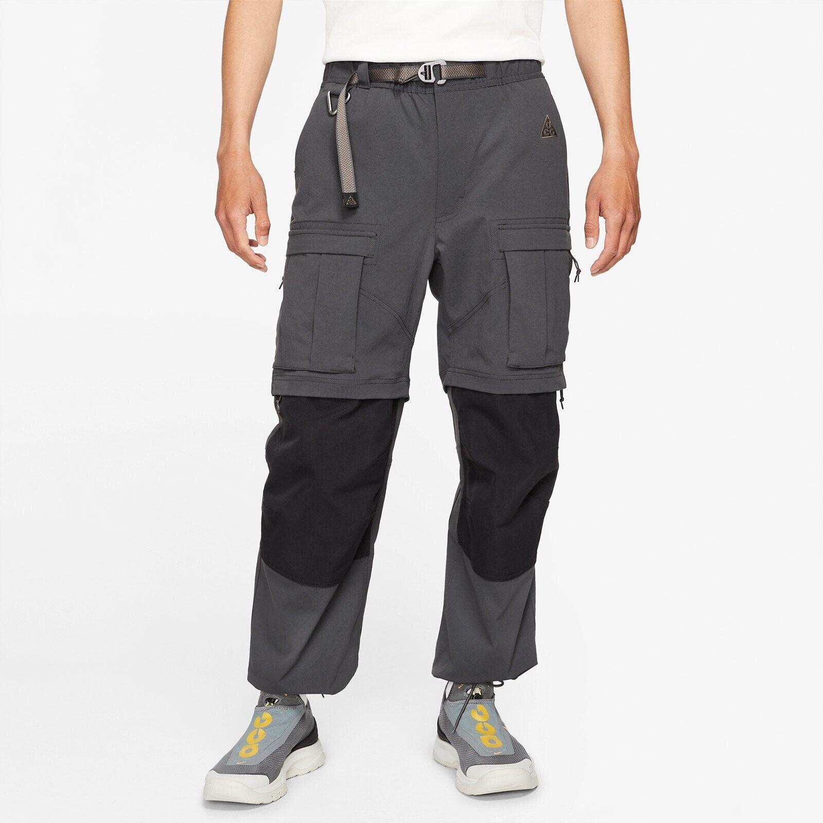 Nike Acg Convertible Smith Summit Smoke Grey Cargo Pants CV0655-070 Men ...