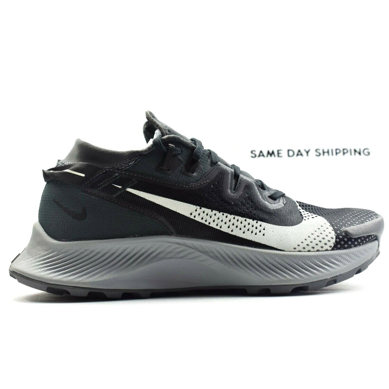 Nike Pegasus Trail 2 Womens Size 7.5 Shoes CK4309 002 Black Spruce Aura Grey