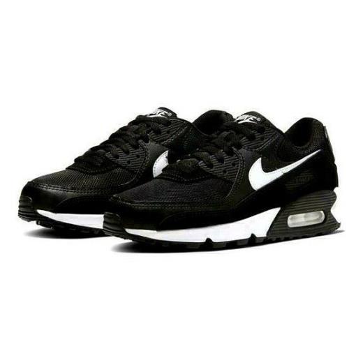 Nike Air Max 90 Womens Size 7 Sneaker Shoes CQ2560 001 Black White