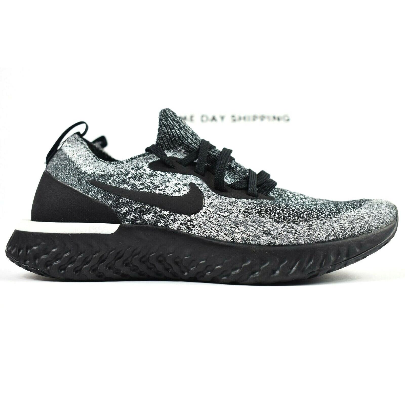 Nike Epic React Flyknit Womens Size 5.5 Shoes AQ0070 011 Oreo Multicol