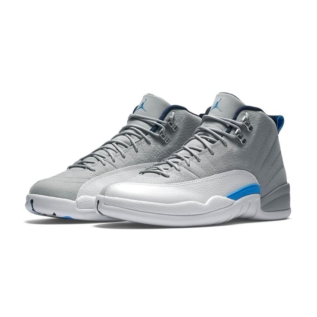 2016 Nike Air Jordan 12 Xii Retro Wolf Grey Unc Blue White Size 10.5. 130690-007