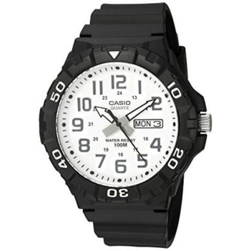 Casio Men`s `diver Style` Quartz Resin Casual Watch Color:black MRW-210H-7AVCF