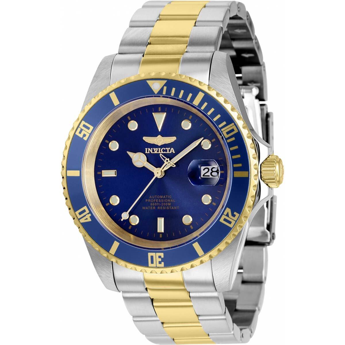 Invicta Men`s Watch Pro Diver Automatic Blue Dial Two Tone Bracelet 8928OBXL