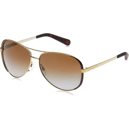 Michael Kors 5004 Chelsea Aviator Sunglasses Gold/dark Brown Polarized ...