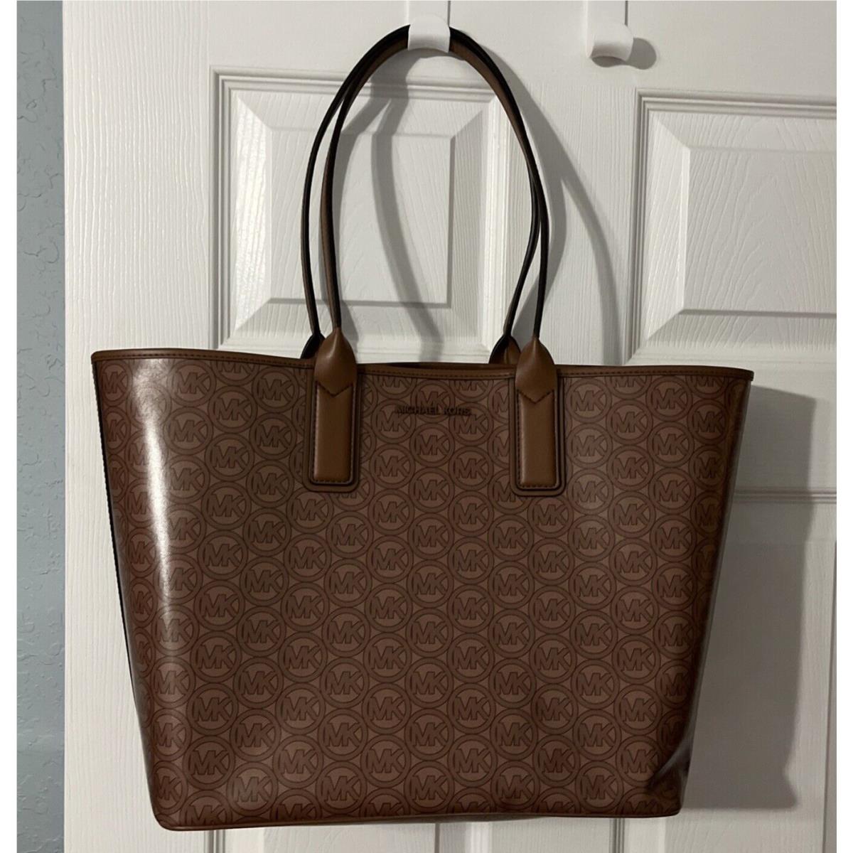 Michael Kors Most Popular Jodie Large Logo Jacquard Tote Bag - Luggage