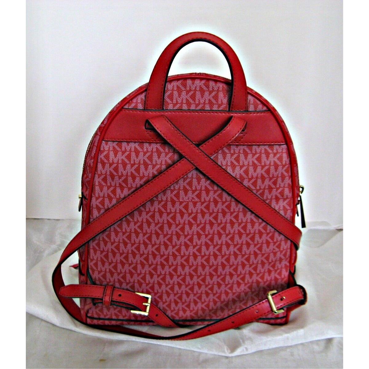 Michael Kors - Rhea Zip Medium Backpack - Crimson