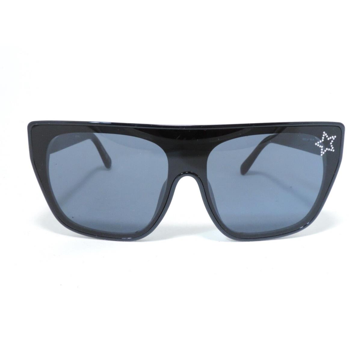 Stella Mccartney SC0101S Oversized Shield Sunglasses 001 Black/grey 99-0-145