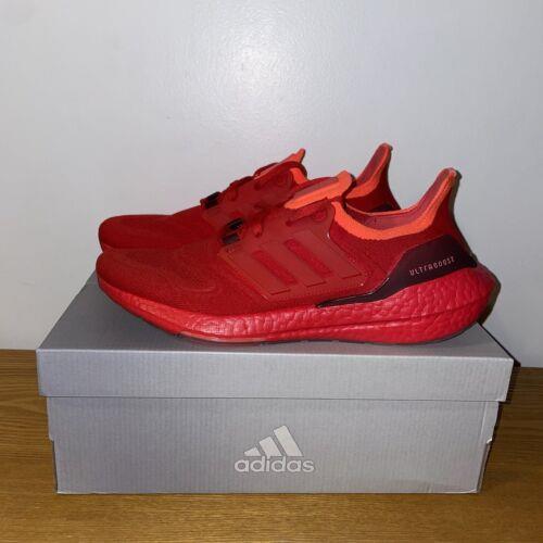 Adidas Men`s Ultraboost 22 GX5462 Triple Red Running Shoes Sizes 8.5-9