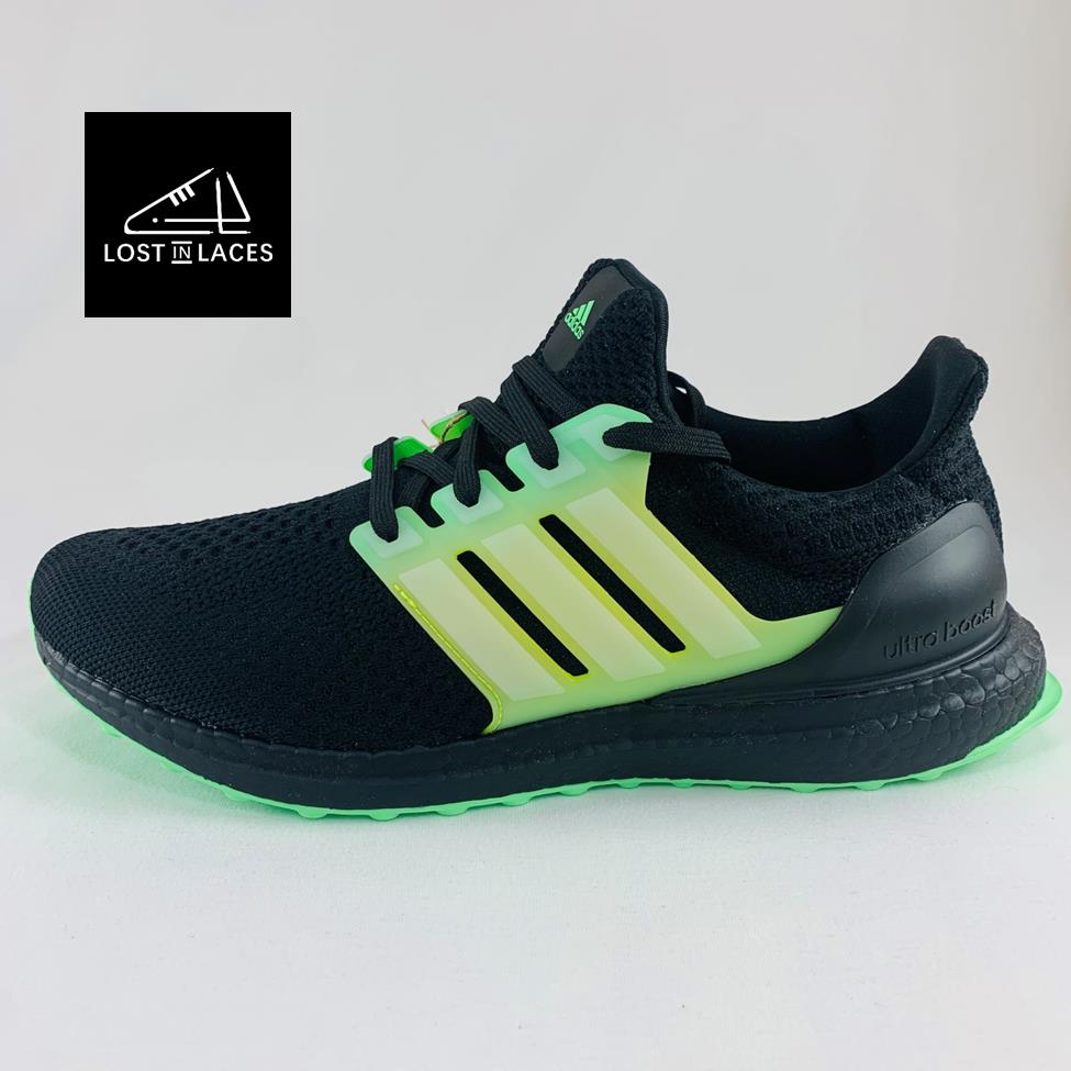 Adidas Ultraboost 5.0 Dna Black Green Men`s Sizes Running Shoes GV8729