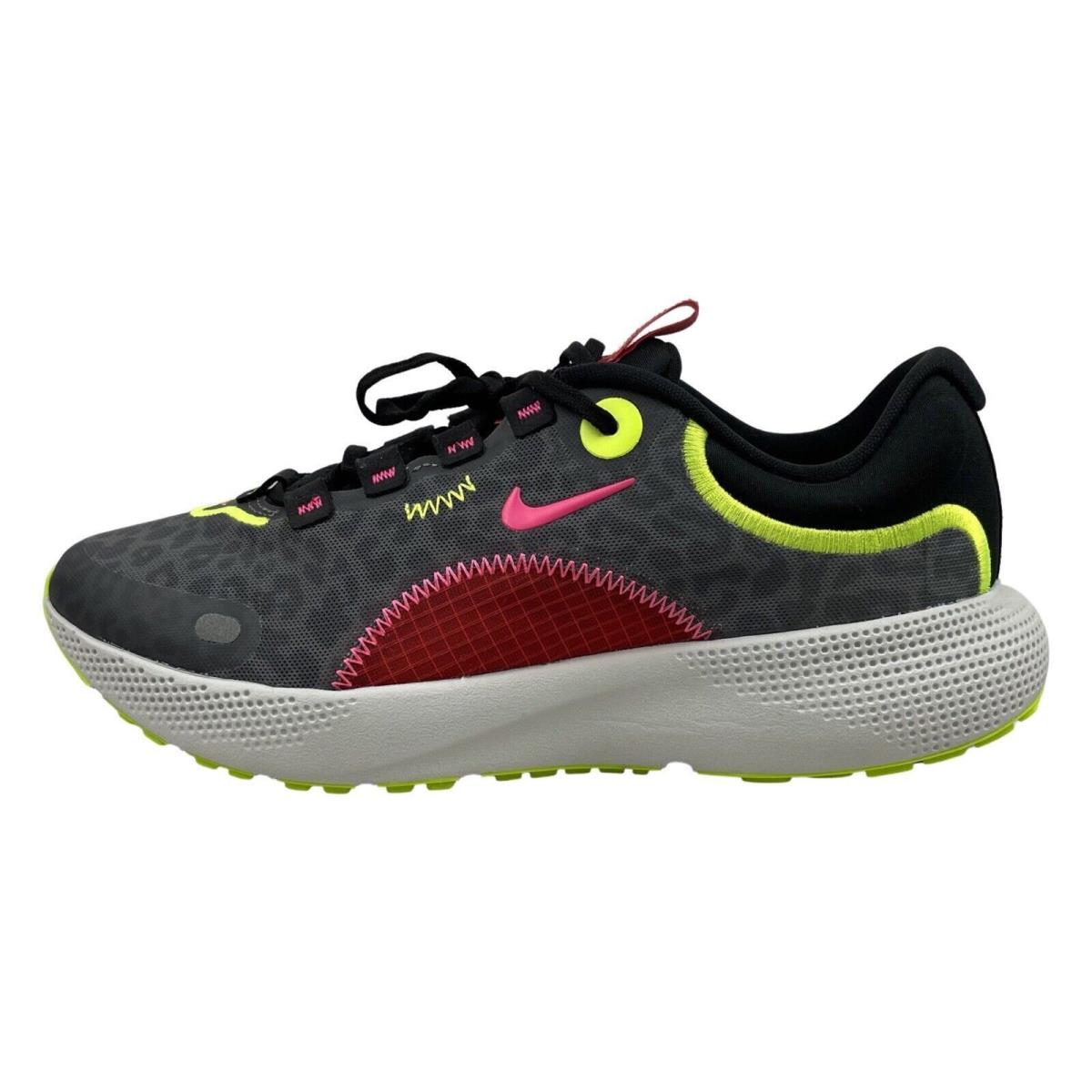 Nike Womens React Escape RN Running Shoes DM8074 001 Box NO Lid - PARTICLE GREY /HYPHER PINK BLACK