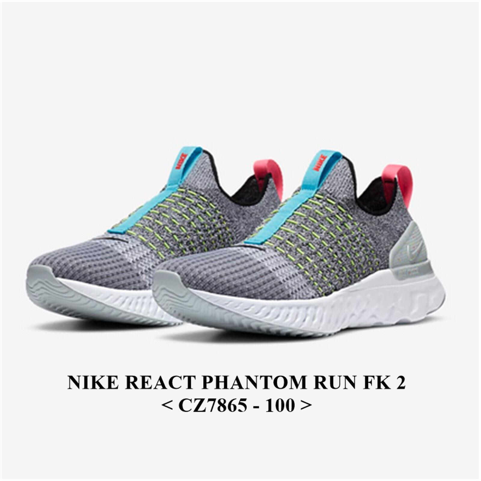 Nike React Phantom Run FK 2 CZ7865 - 100 Men`s Running Shoes - GREY