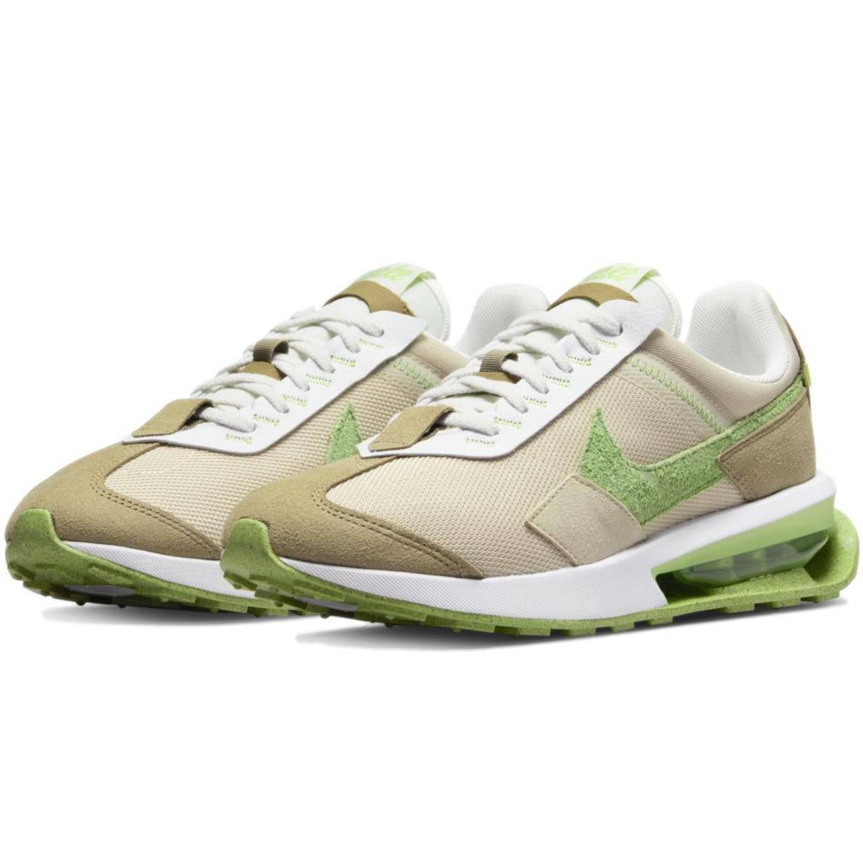 Nike Men`s Air Max Pre-day `earth Day` Shoes Sneakers DQ7641-200 - Rattan/Vivid Green-Matte Olive