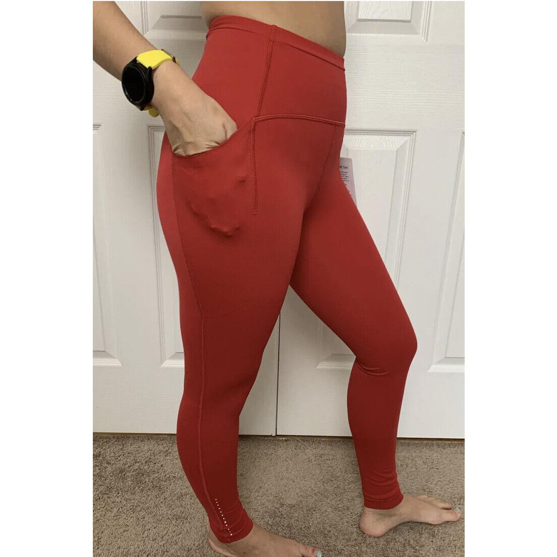 Lululemon Size 4 Swift Speed HR Tight 28 Red Dkrd Pant Luxtreme Hirise Run