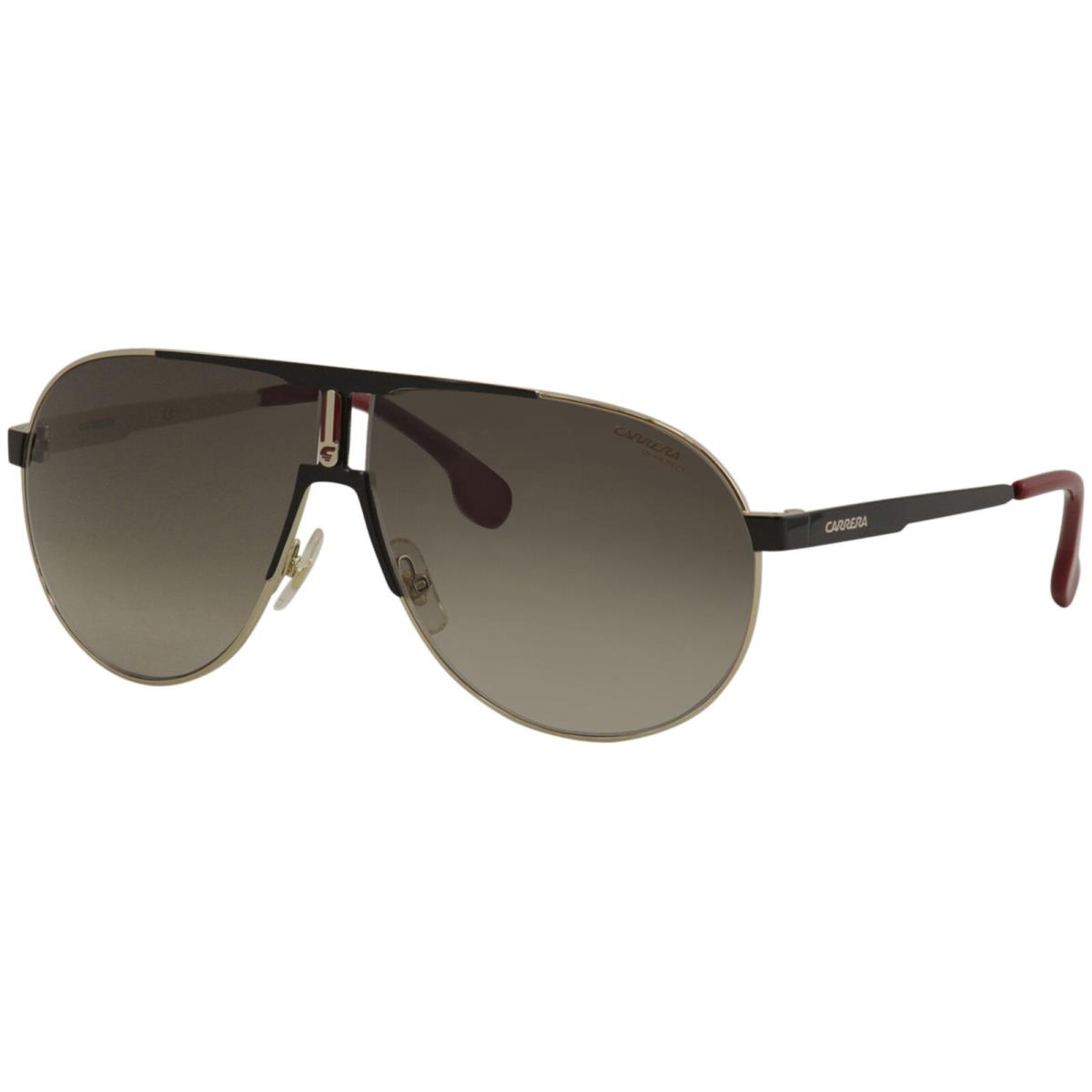 Carrera Men`s 1005/S 1005S 2M2HA Black/gold Pilot Sunglasses 66mm - Frame: Black, Lens: Brown