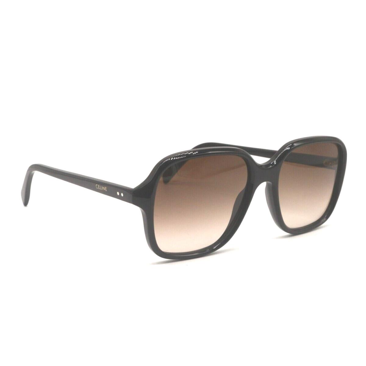 Celine CL40173I 01F Polished Black with Brown Gradient Lens Sunglasses 57-18