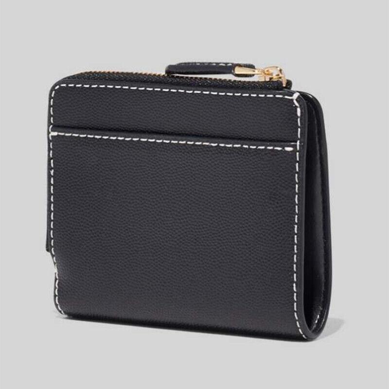 Marc Jacobs J Link Black Two Tone Mini Compact Womens Zip Wallet M0017024