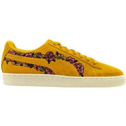 Puma 370245-01 Suede Tol Embroidery Floral Womens Sneakers Shoes Casual
