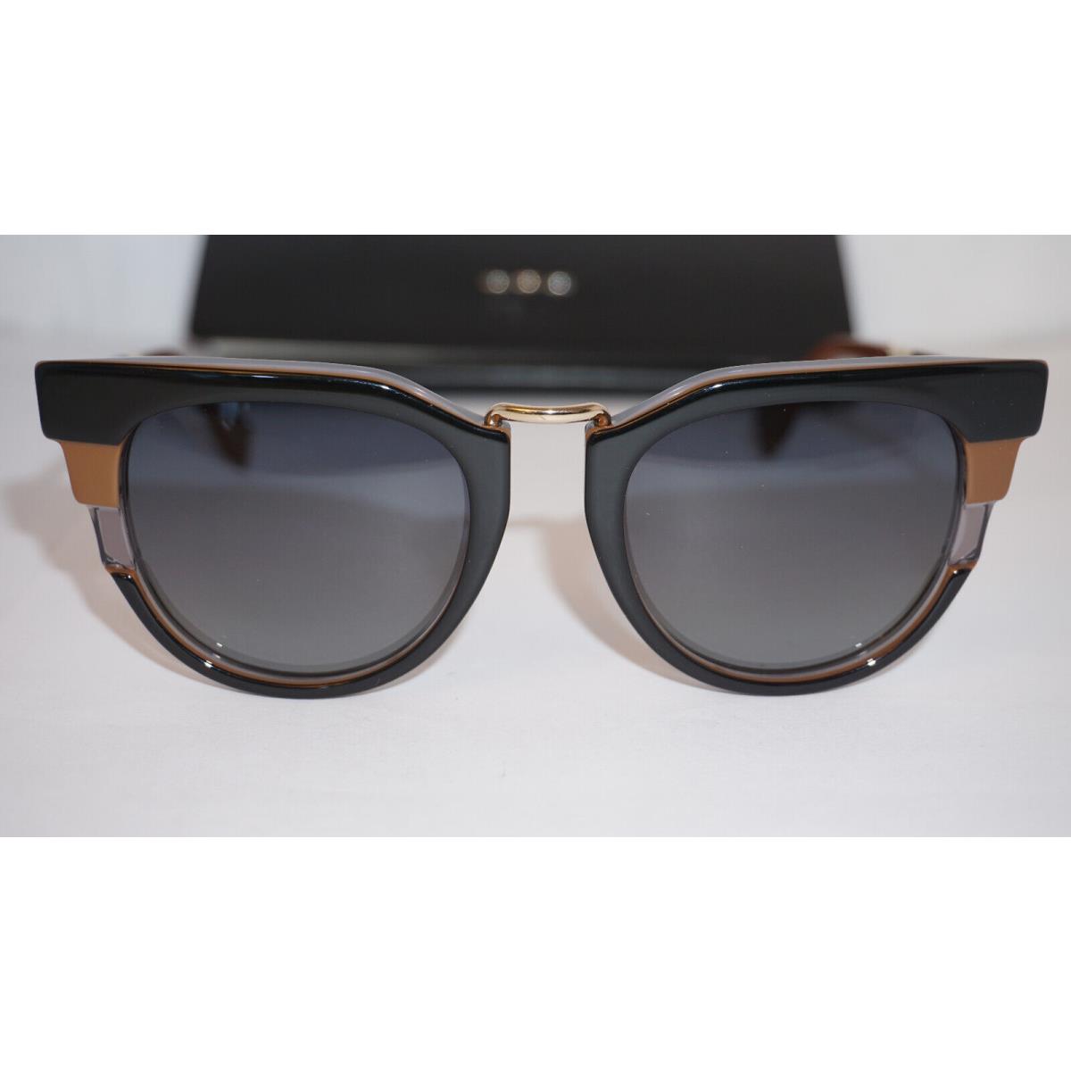 Fendi Sunglasses Metropolis Black Gold Grey Mirror FF063/S MVB5D 50 20 ...