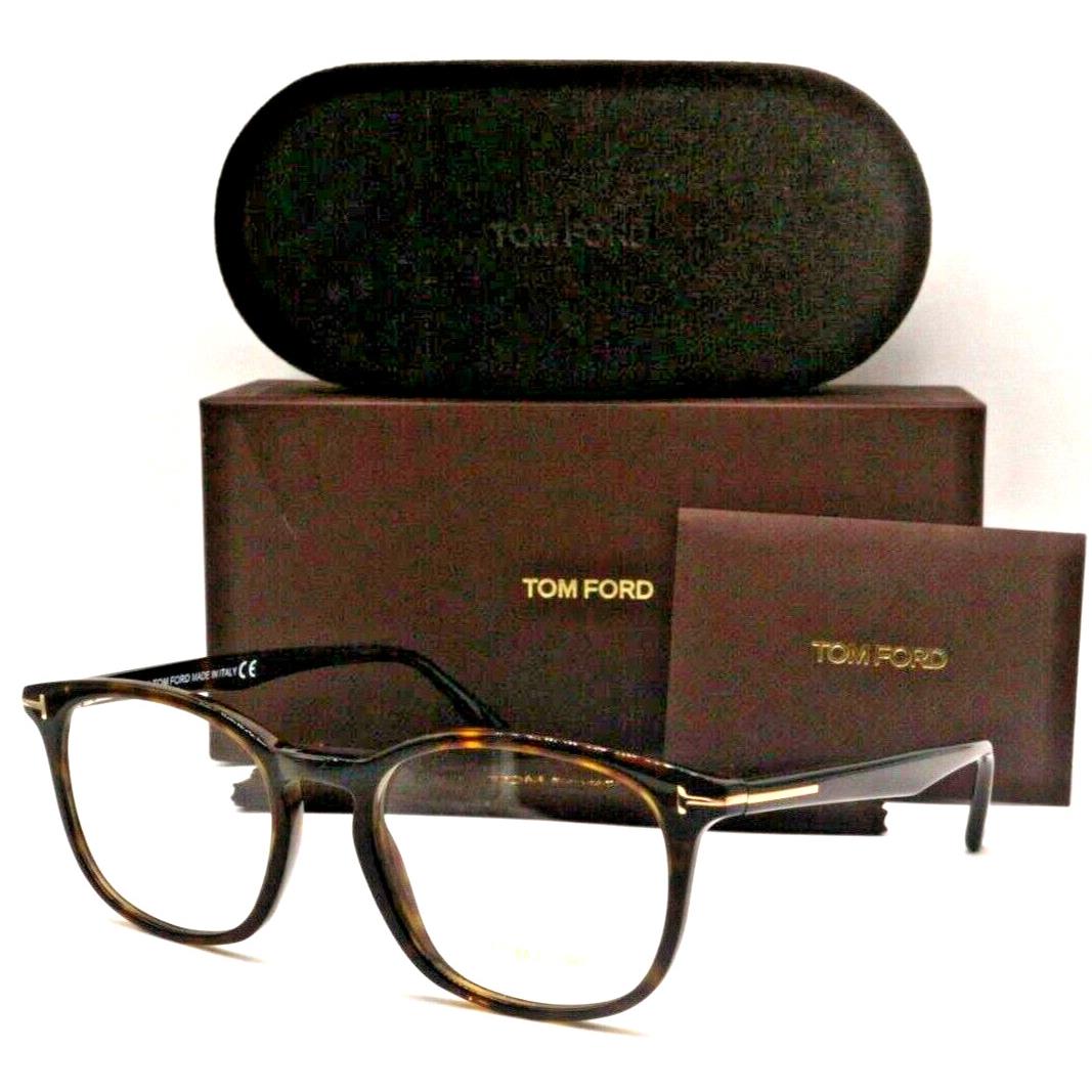 Tom Ford TF 5505 052 Polished Havana Gold Frames Eyeglasses 52-19