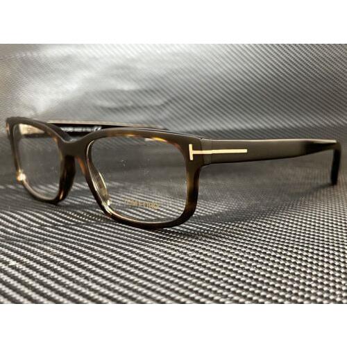 Tom Ford FT5313 052 Matte Havana Rectangle 55 mm Men`s Eyeglasses