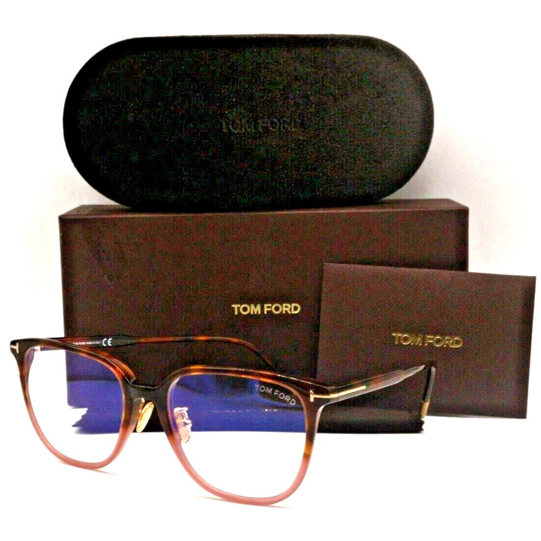 Tom Ford TF 5778-D-B 055 Havana-pink Fade Frame Eyeglasses 53-18