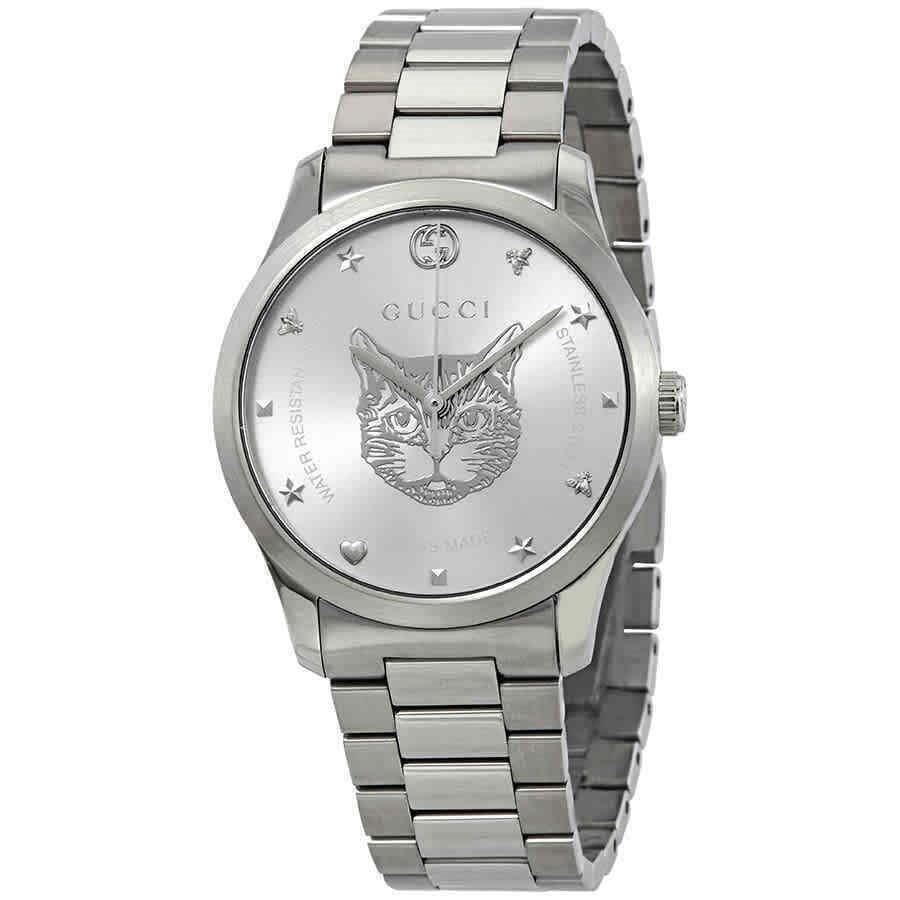 Gucci YA1264095 G-timeless 38MM Unisex Stainless Steel Watch