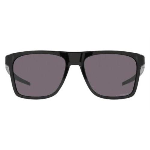 Oakley Leffingwell OO9100 Sunglasses Rectangle 57mm - Frame: Black Ink / Prizm Gray, Lens: Prizm Gray