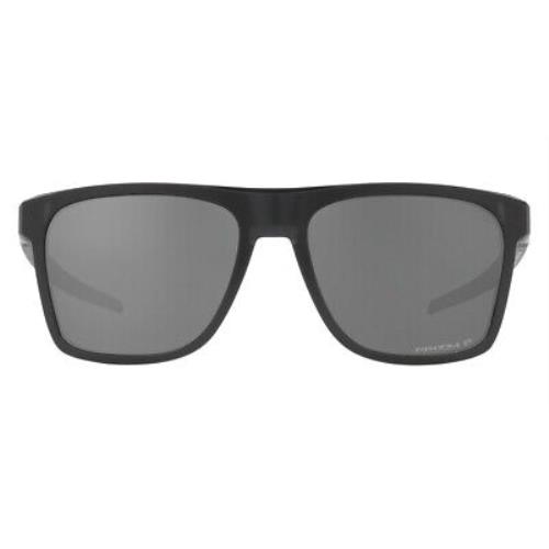 Oakley Leffingwell OO9100 Sunglasses Rectangle 57mm - Frame: Matte Black Ink / Prizm Black Polarized, Lens: Prizm Black Polarized