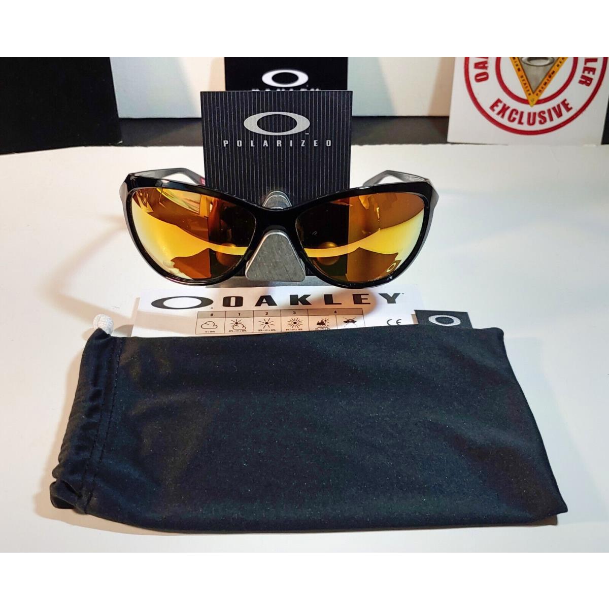 Oakley sunglasses  - Black Frame, Rose Gold Lens 1